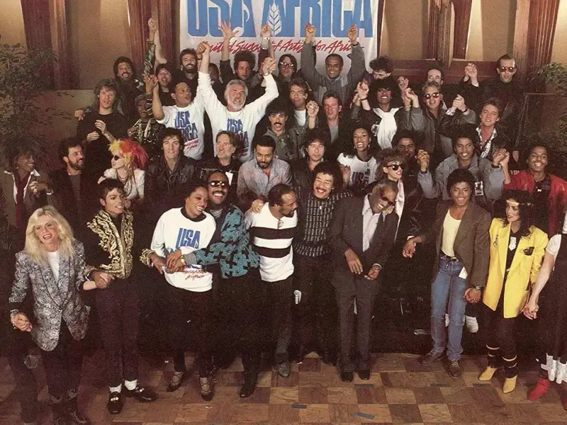 Foto oficial do single: USA for Africa